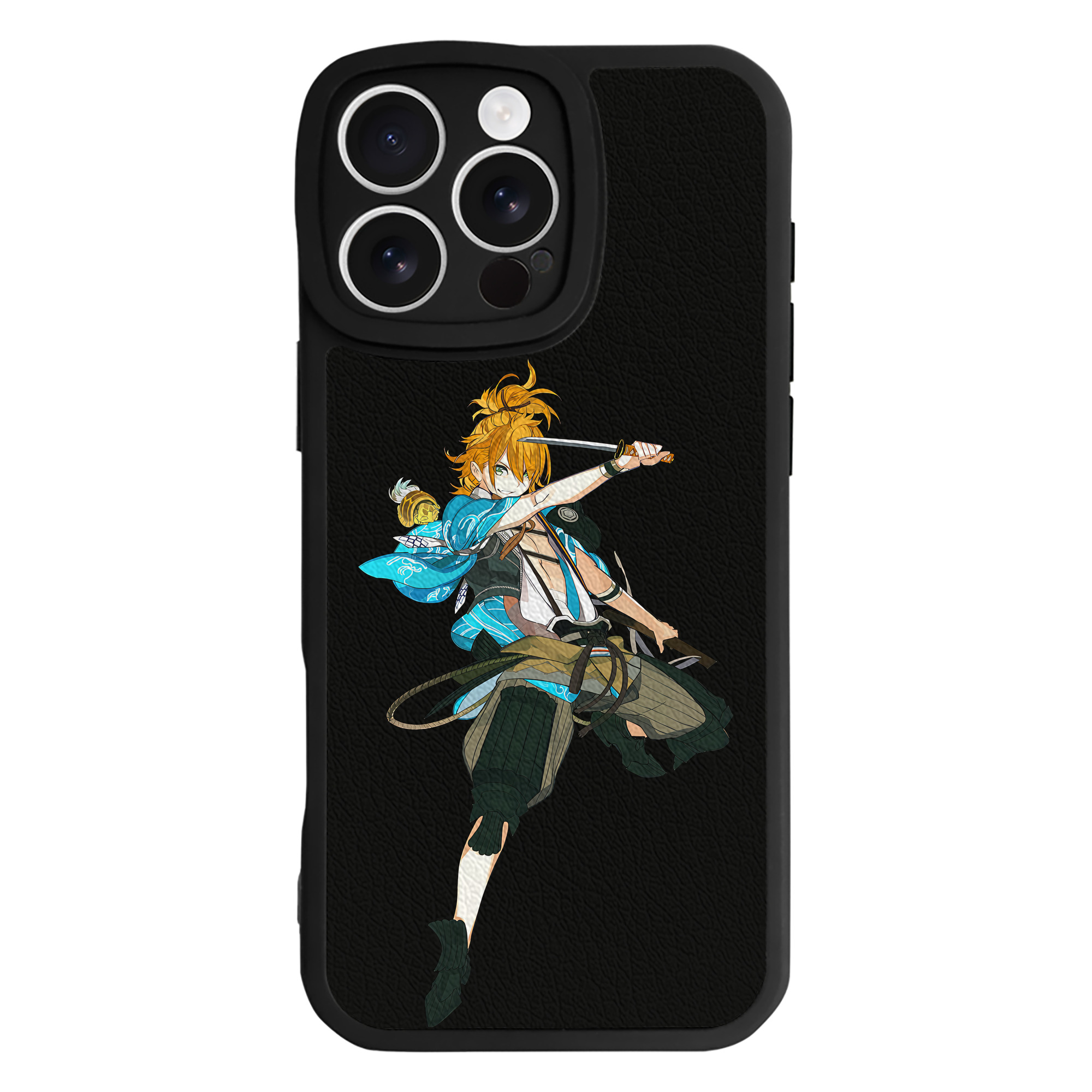 （画像用） 刀剣乱舞 Touken Ranbu 【iPhone 16シリーズ対応】シリコンスマホケース（レザー調） 材質：シリコン